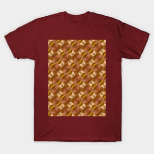 Floral pattern in coffee tones T-Shirt